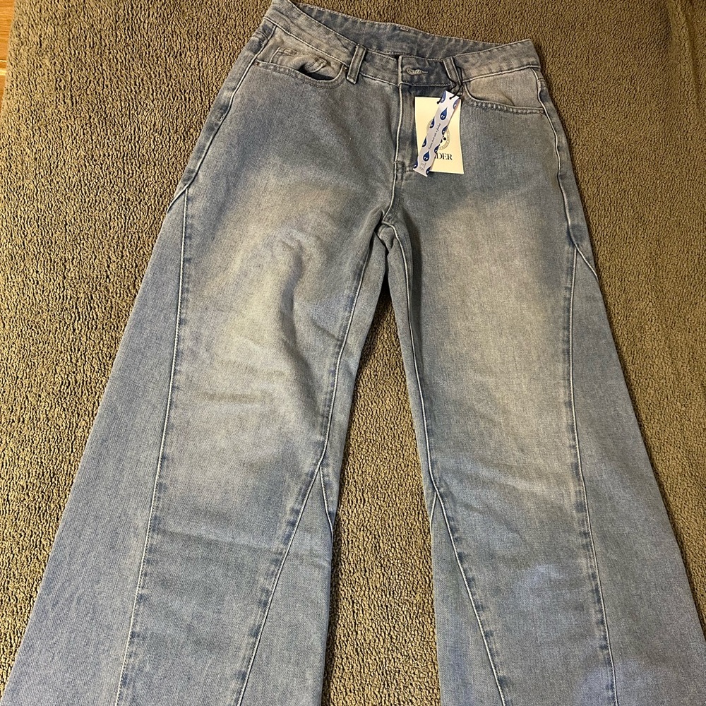 Cider Light Blue Flare Jeans